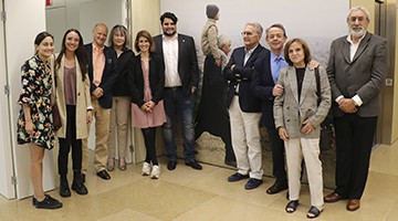 Membres del Rotary Club Barcelona Pedralbes durant la seva visita a la Fundació Pasqual Maragall