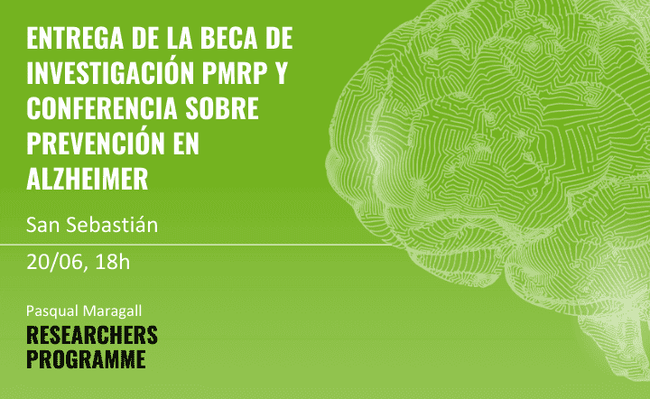 Lliurament de la tercera Beca de Recerca PMRP i conferència sobre prevenció en Alzheimer