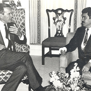 George Bush and Pasqual Maragall, 1986.