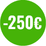 Full yearly amounts of under €250