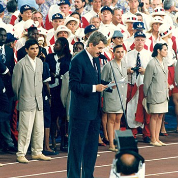 Inauguración de los Juegos Olímpicos de Barcelona, 1992.